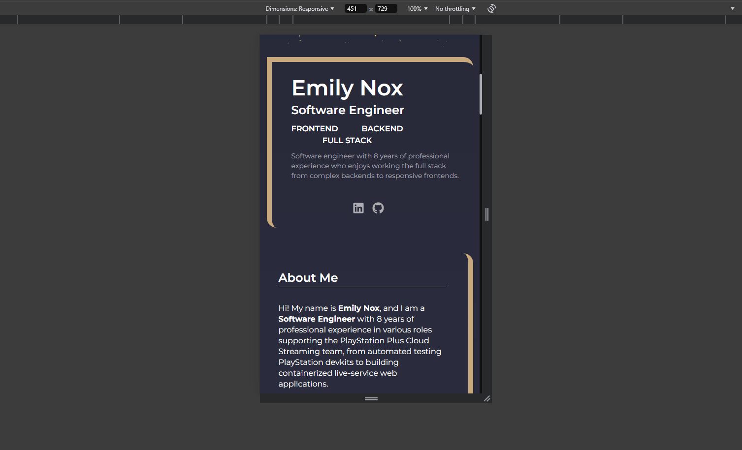 An image of this site's mobile version